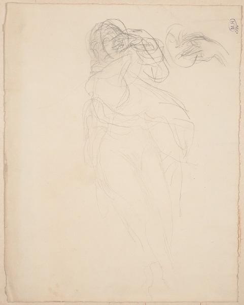 Femme étendue vers la gauche, le vêtement relevé jusqu'à la taille_0