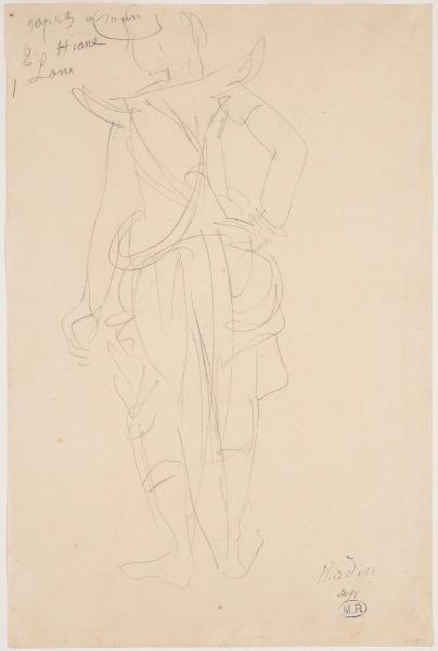 Danseuse cambodgienne, de dos_0