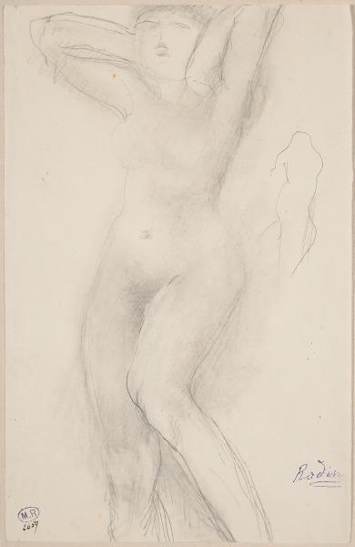 Femme nue s'étirant, Auguste Rodin, 1917 avant