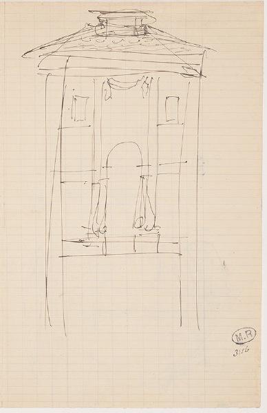 Façade de tombeau italien, Auguste Rodin, 1901 vers,1902 vers