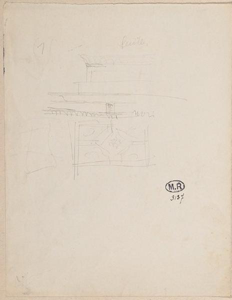 Socle, Auguste Rodin, 1917 avant