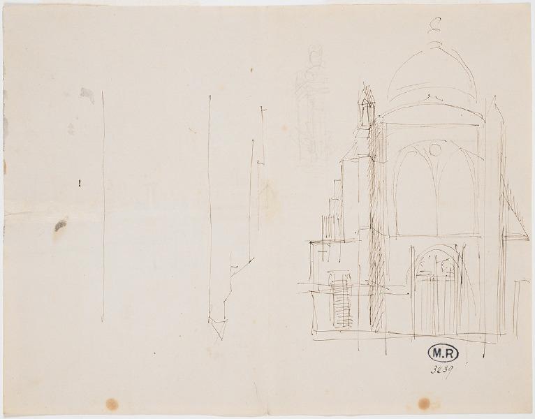 Eglise Saint-Quiriace à Provins (Seine-et-Marne) (recto) ; Autel, arcs d'une voussure (verso)_0