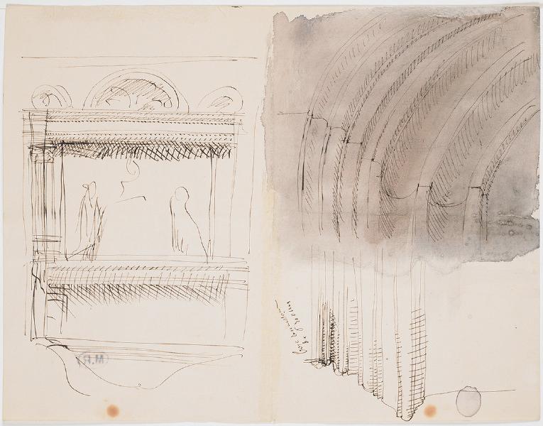 Eglise Saint-Quiriace à Provins (Seine-et-Marne) (recto) ; Autel, arcs d'une voussure (verso)_1