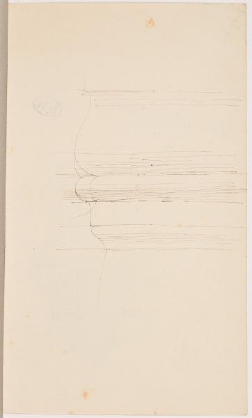 Façade de la chapelle du château de Champigny-sur-Veude ? (Indre-et-Loire) (recto) ; Profils de moulures (verso)_1