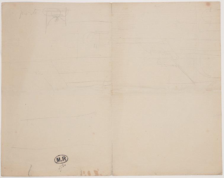 Porte et façades d'église (recto) ; Voussure d'un portail (verso)_0