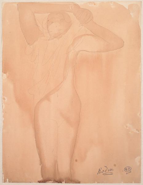 Femme passant un vêtement, Auguste Rodin, 1917 avant
