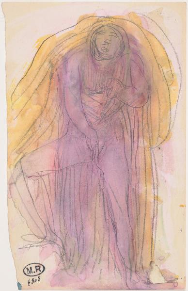 Femme nue debout, la main droite au sexe, Auguste Rodin, 1890 vers