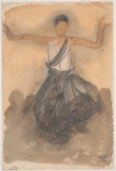 Danseuse cambodgienne de face_0