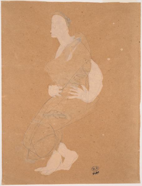 Danseuse cambodgienne tournée vers la gauche_0
