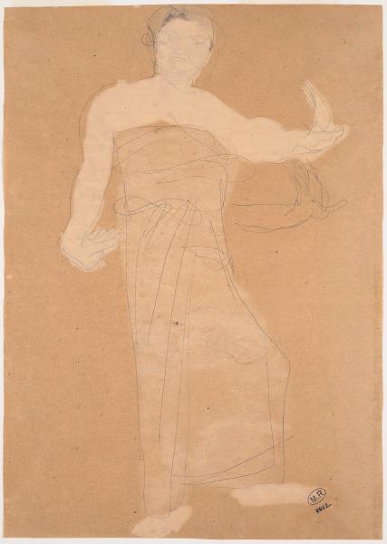 Danseuse cambodgienne de face_0