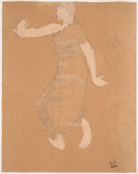 Danseuse cambodgienne de profil vers la gauche_0