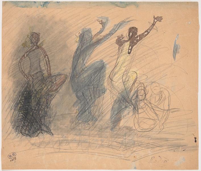 Cinq études de danseuses cambodgiennes_0