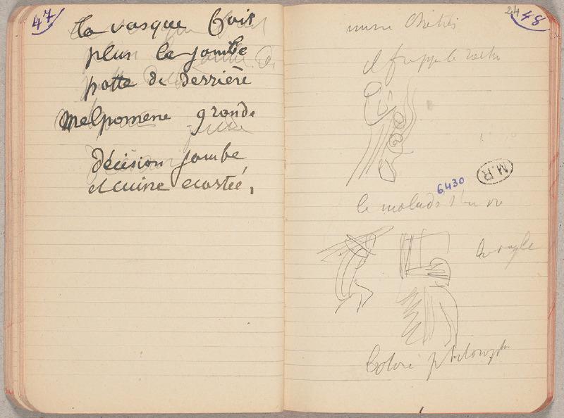 Trois scènes bibliques : le frappement du rocher, le Paralytique, l'aveugle, Auguste Rodin, 1914 vers