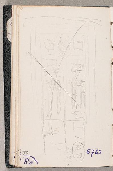 Porte compartimentée, Auguste Rodin, 1889 vers