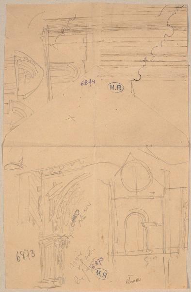 Détails du portail sud de l'église Notre-Dame du Fort à Etampes (Essonne)_0