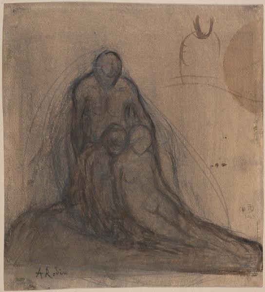 Groupe formé d'une femme nue et de deux enfants (Niobé ?)_0