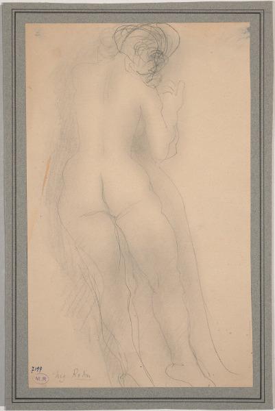 Femme nue de dos, Auguste Rodin, 1917 avant