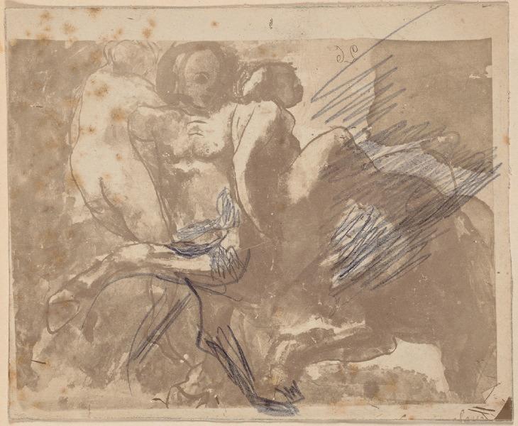 Centaure enlevant deux femmes_0