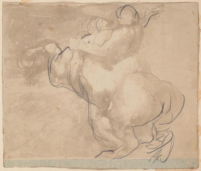 Centaure au galop enlevant une femme_0