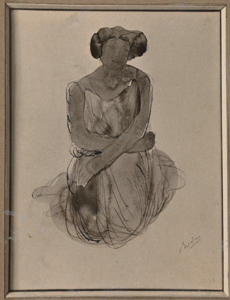 Femme vêtue agenouillée, Auguste Rodin, 1917 avant