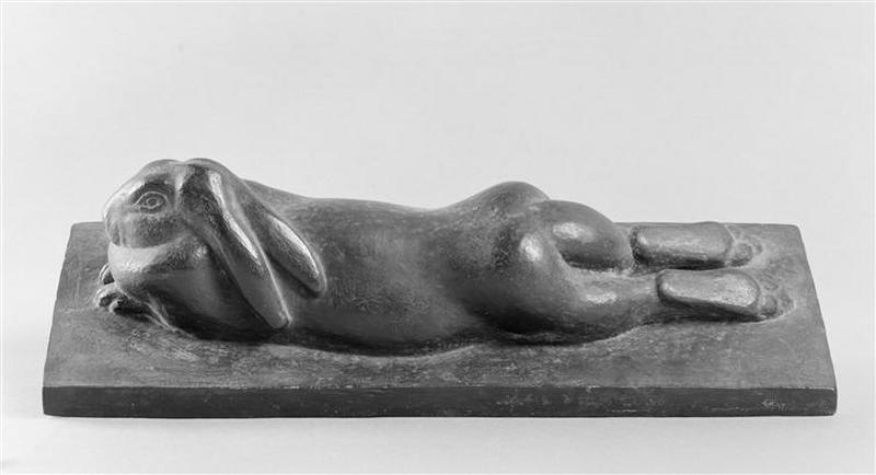 lapin couché, Jane Poupelet, 1930