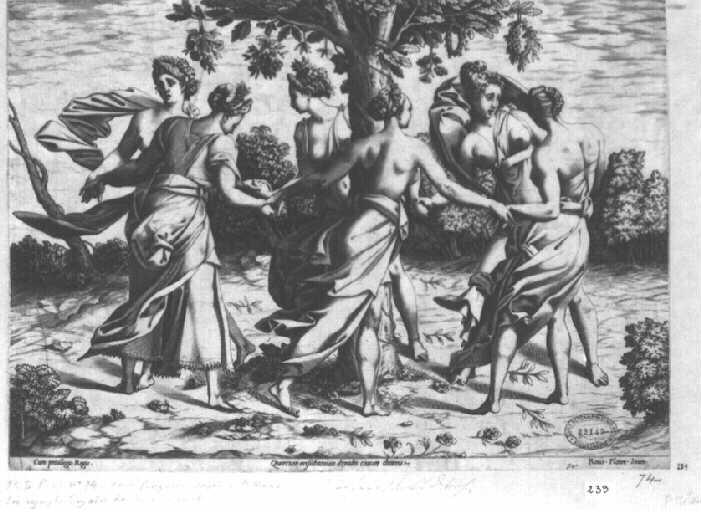 Danse des dryades, Pierre Milan, 1545