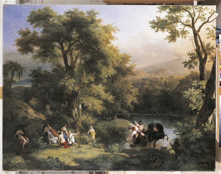 Proserpine enlevée par Pluton, Jean Charles Joseph Remond, 1821