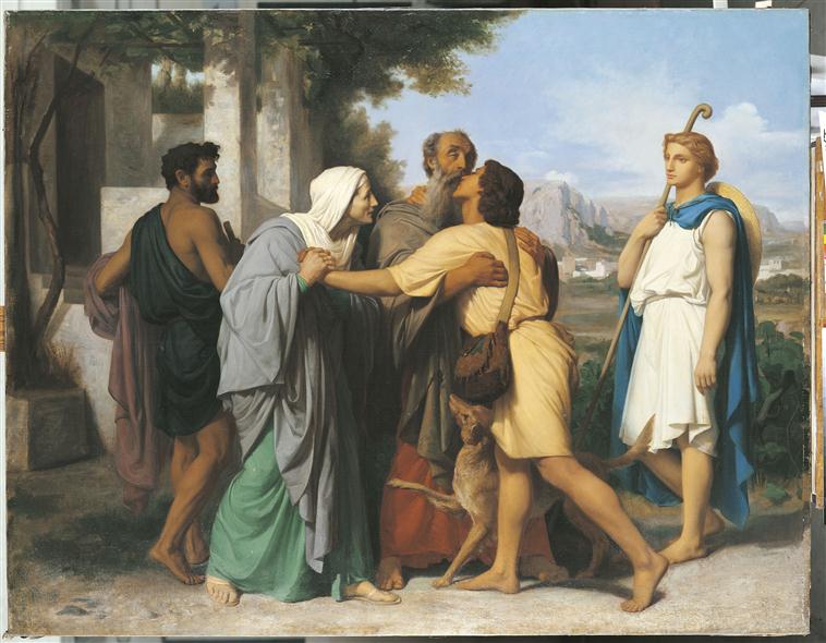 Le retour du jeune Tobie, Félix Auguste Clement, 1856