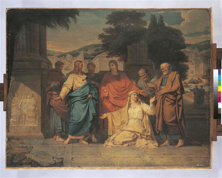 La Chananéenne aux pieds de Jésus-Christ, Louis Gauffier, 1784