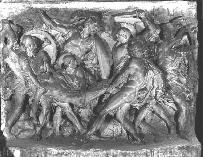 Les Grecs et les Troyens se disputent le corps de Patrocle_0