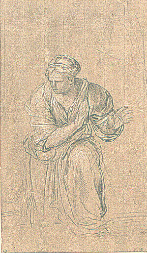 Femme agenouillée, Eustache Lesueur, 17e siècle