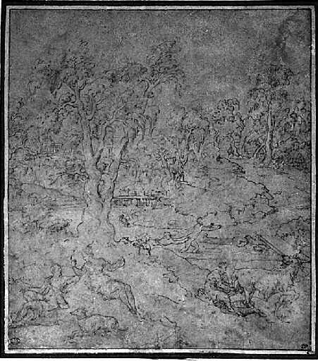 Figures dans un paysage idyllique_0