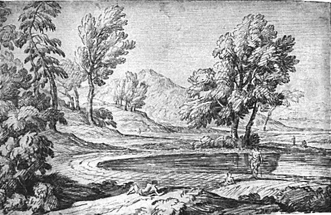 Paysage avec un lac_0