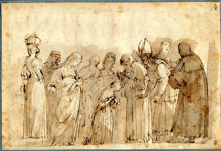 Présentation de la Vierge au temple ; croquis au verso_0