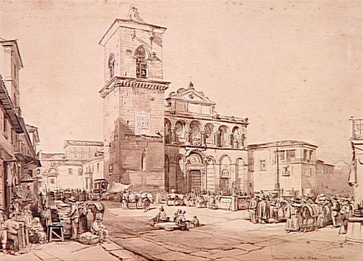 Bénévent, place de la Cathédrale, 18 octobre 1844_0