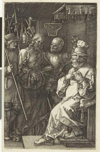 La Passion sur cuivre : Le Christ devant Caïphe_0