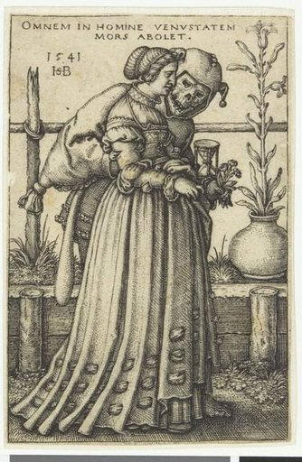 La jeune femme accompagnée d'un bouffon_0