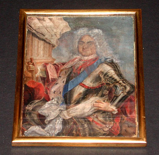 Frédéric-Auguste dit le Fort (1670-1733), électeur de Saxe en 1694, roi de Pologne sous le nom d'Auguste II, avec au cou la Toison d'Or et en sautoir l'ordre de Stanislas de Pologne_0