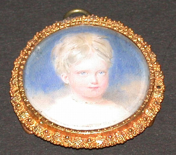 Marie-Caroline de Bourbon-Siciles, princesse de Salerne, puis duchesse d'Aumale (1822-1869) à l'âge de deux ans_0