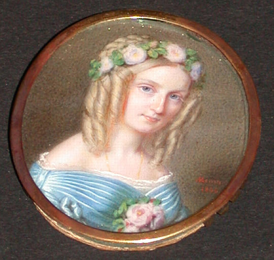 Marie-Caroline de Bourbon-Siciles, duchesse d'Aumale (1822-1897) vers l'âge de 22 ans_0