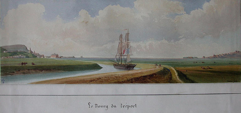 Vue du château d'Eu et des environs. Le Bourg du Tréport_0