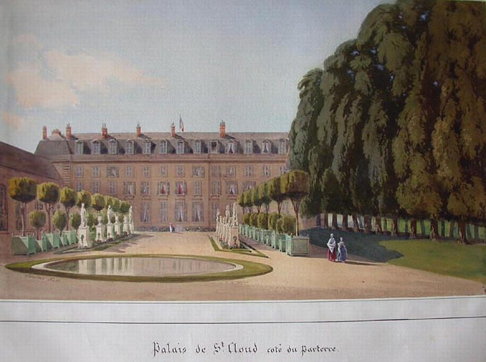 Le château de Saint-Cloud, vu du côté du parterre_0