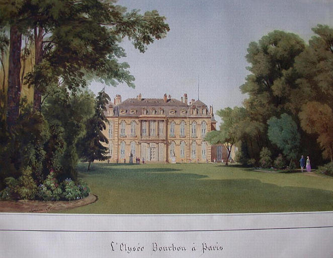 Le palais de l'Elysée, Siméon Fort, 1846