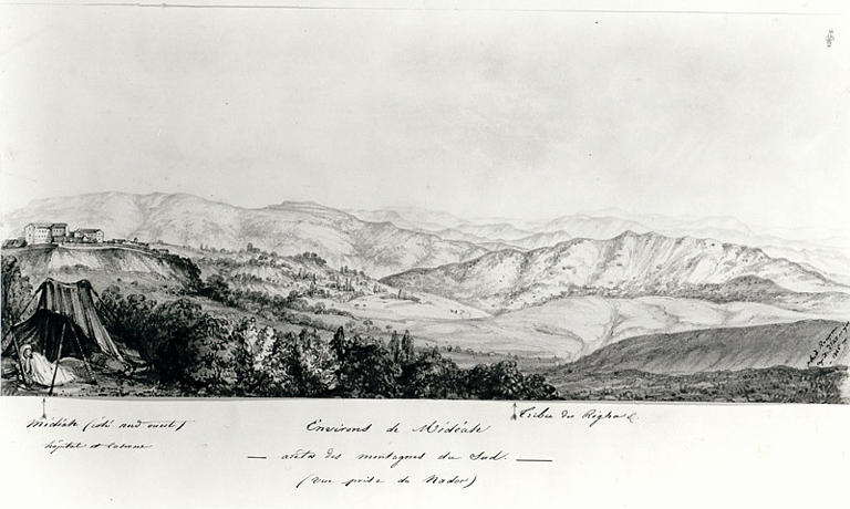 Environs de Médéa. Arêtes des montagnes du Sud. / (Vue prise du Nador)_0