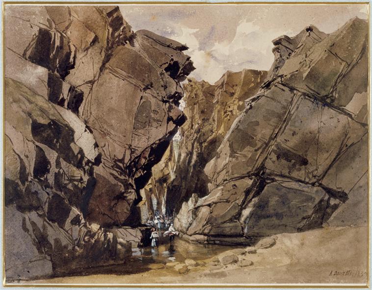 Passage des Portes de Fer, sortie du dernier défilé, 1839_0
