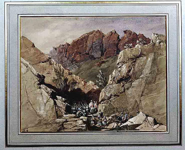 Passage des Portes de Fer, premier défilé, 1839_0