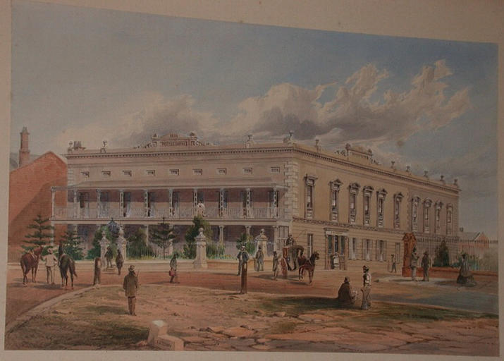 Hôtel de Sydney (Australie) où mourut le prince Louis de Condé, fils du duc d'Aumale, le 14 mai 1866_0