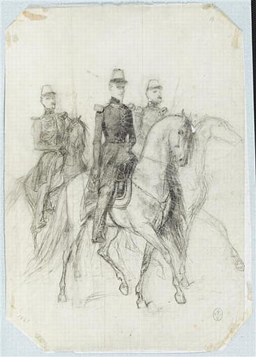 Album : Afrique, 1835-1845, grand in-folio ; 44 portraits par Raffet ; 5 par Le Blant, capitaine d'artillerie ; 22 par Dauzats ; 17 par Philippoteaux_0
