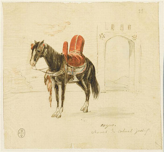 Album : Afrique, 1835-1845, grand in-folio ; 44 portraits par Raffet ; 5 par Le Blant, capitaine d'artillerie ; 22 par Dauzats ; 17 par Philippoteaux_3