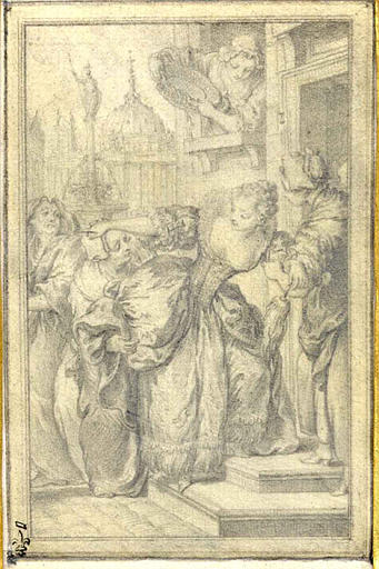 82 dessins montés dans 21 cartons destinés aux Contes de La Fontaine et reproduits dans l'édition dite des Fermiers généraux, publiée sous la date de 1762. Un des dessins, La Courtisane amoureuse, est daté 1763_1